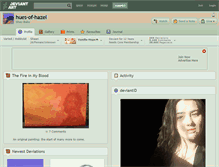 Tablet Screenshot of hues-of-hazel.deviantart.com
