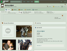Tablet Screenshot of demyxxigbar.deviantart.com