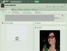 Tablet Screenshot of emilie-diabolica.deviantart.com