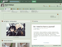 Tablet Screenshot of okami-ttebayo.deviantart.com