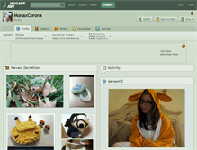 Tablet Screenshot of monaxcorona.deviantart.com