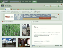 Tablet Screenshot of lampman.deviantart.com