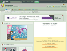 Tablet Screenshot of goldenmew.deviantart.com