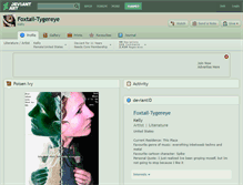 Tablet Screenshot of foxtail-tygereye.deviantart.com