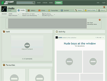 Tablet Screenshot of clodio.deviantart.com