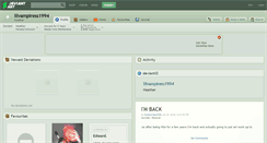 Desktop Screenshot of lilvampiress1994.deviantart.com