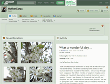 Tablet Screenshot of mothercorax.deviantart.com