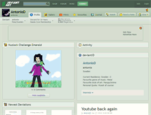 Tablet Screenshot of antoniod.deviantart.com