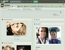 Tablet Screenshot of duoduo.deviantart.com
