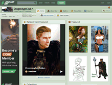 Tablet Screenshot of dragonageclub.deviantart.com
