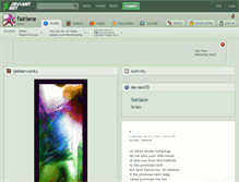 Tablet Screenshot of fairlane.deviantart.com