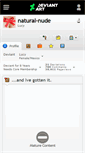 Mobile Screenshot of natural-nude.deviantart.com