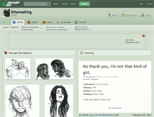 Tablet Screenshot of etherealking.deviantart.com