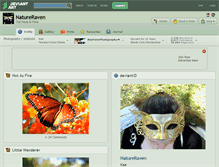 Tablet Screenshot of natureraven.deviantart.com