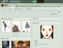 Tablet Screenshot of egine.deviantart.com