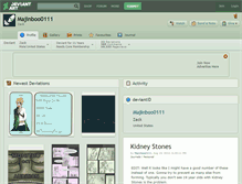 Tablet Screenshot of majinboo0111.deviantart.com