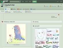 Tablet Screenshot of crazykuri-chan.deviantart.com
