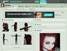 Tablet Screenshot of ainiaara.deviantart.com