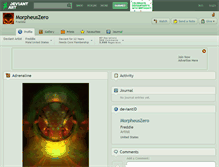 Tablet Screenshot of morpheuszero.deviantart.com