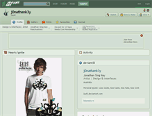 Tablet Screenshot of j0nathank3y.deviantart.com