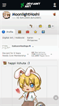 Mobile Screenshot of moonlighthoshi.deviantart.com