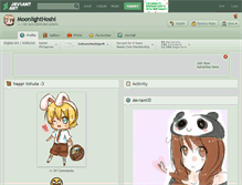 Tablet Screenshot of moonlighthoshi.deviantart.com