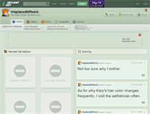 Tablet Screenshot of misplacedleftsock.deviantart.com