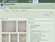 Tablet Screenshot of draco-the-dragon.deviantart.com