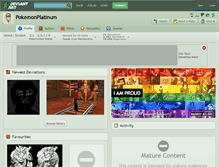 Tablet Screenshot of pokemonplatinum.deviantart.com
