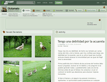 Tablet Screenshot of glutamato.deviantart.com