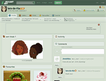 Tablet Screenshot of iara-da-rita.deviantart.com