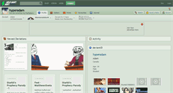 Desktop Screenshot of hyperadam.deviantart.com