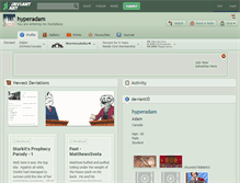 Tablet Screenshot of hyperadam.deviantart.com