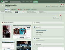 Tablet Screenshot of digitalarttutorials.deviantart.com