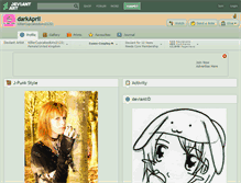 Tablet Screenshot of darkapril.deviantart.com