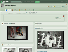 Tablet Screenshot of nakedthoughts.deviantart.com