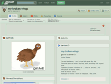 Tablet Screenshot of my-broken-wings.deviantart.com