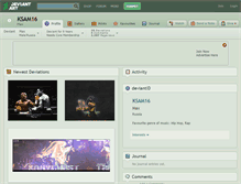 Tablet Screenshot of ksam16.deviantart.com
