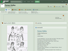 Tablet Screenshot of fennec-wolfox.deviantart.com