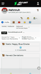 Mobile Screenshot of mahnnuh.deviantart.com