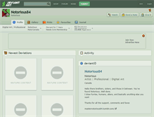 Tablet Screenshot of notorious84.deviantart.com