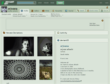 Tablet Screenshot of orjwana.deviantart.com