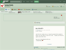 Tablet Screenshot of amberwolfy.deviantart.com