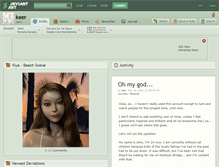 Tablet Screenshot of keer.deviantart.com