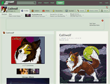 Tablet Screenshot of colliwolf.deviantart.com