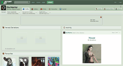 Desktop Screenshot of discwarrior.deviantart.com