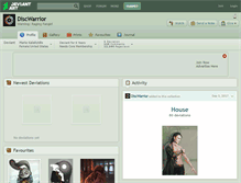 Tablet Screenshot of discwarrior.deviantart.com