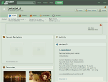 Tablet Screenshot of lestatdelct.deviantart.com