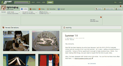 Desktop Screenshot of lightningbug.deviantart.com