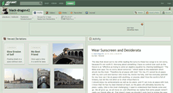 Desktop Screenshot of black-dragon42.deviantart.com